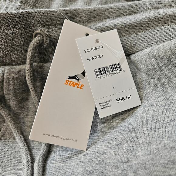 Staple Heather Gray Joggers Sweatpants Size Large - Picture 4 of 7